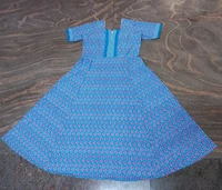 1246/blue Anarkali Kurti - Large, Pink