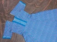 1246/blue Anarkali Kurti - Large, Pink