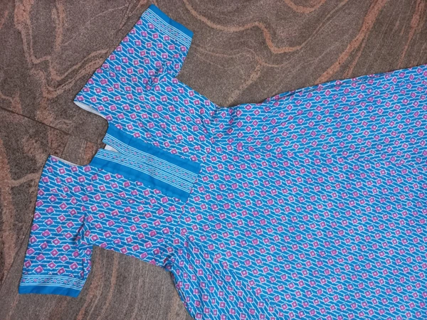 1246/blue Anarkali Kurti - Large, Pink