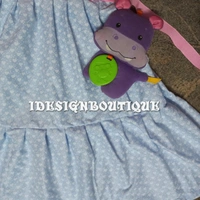1250/ Unicorn Blue Frock  - 10yr