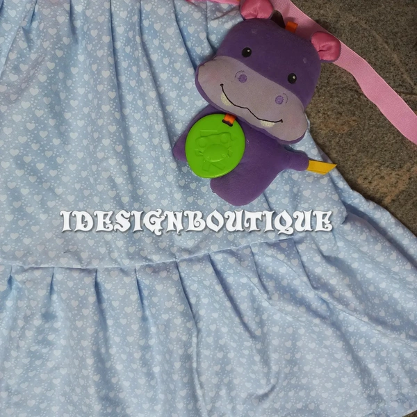 1250/ Unicorn Blue Frock  - 10yr
