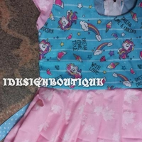 1252/Unicorn Pink Frock  - 5yr