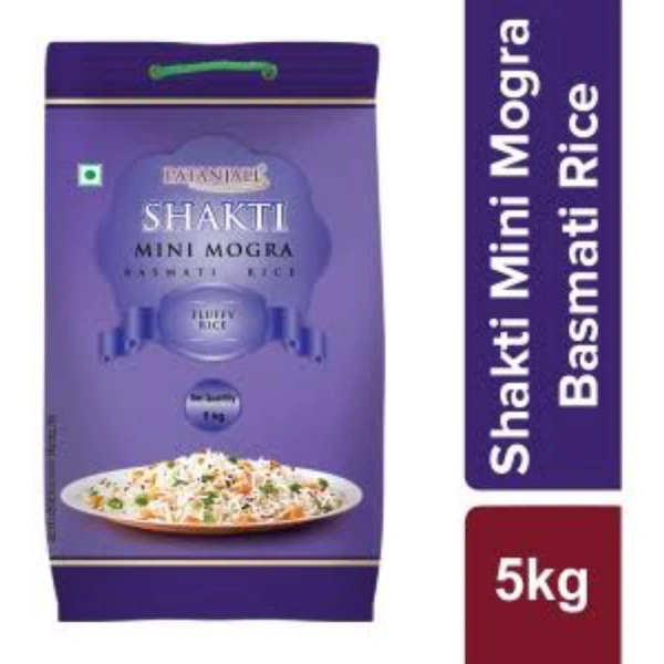 Patanjali Shakti Mini Mogra Basmati Rice - 10kg