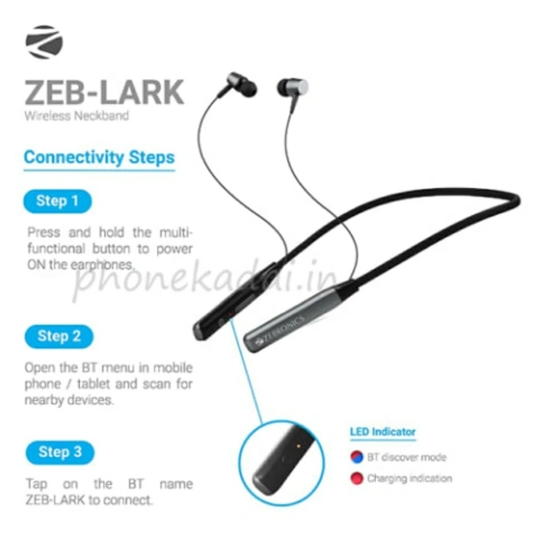ZEBRONIC ZEB-LARK - GREY