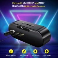 PTRON FUSION WIRELESS PORTABLE BLUETOOTH SPEAKER - black