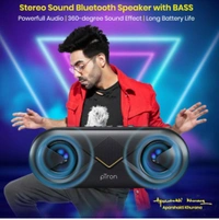 PTRON FUSION WIRELESS PORTABLE BLUETOOTH SPEAKER - black