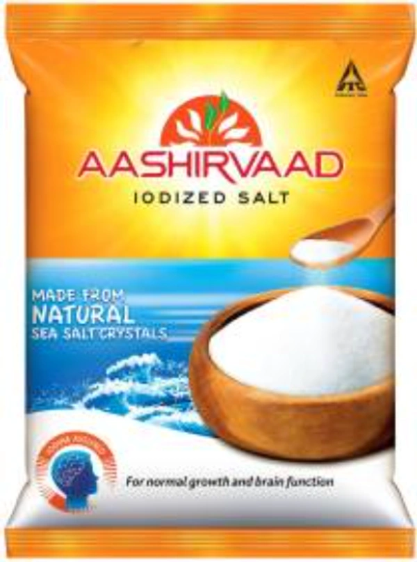 Aashirvaad Iodized salt(ఆశీర్వాద్ అయోడైజ్డ్ ఉప్పు) - 1Kg