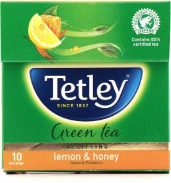 tetley   Green Tea Bags (గ్రీన్ టీ బ్యాగ్స్ బాక్స్ - 10 Bags