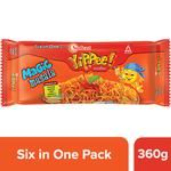 Sunfeast  Yippee ! Noodles (యిప్పీ ! నూడుల్స్) - 6 in 1 pack, 360gms
