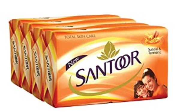 Santoor Soaps (సాంటర్ సబ్బులు) - pack of 4, 4 *75gms