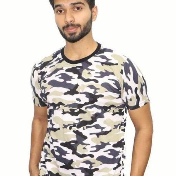 Tom Scott Polyester Printed Half Sleeves T-Shirts - S