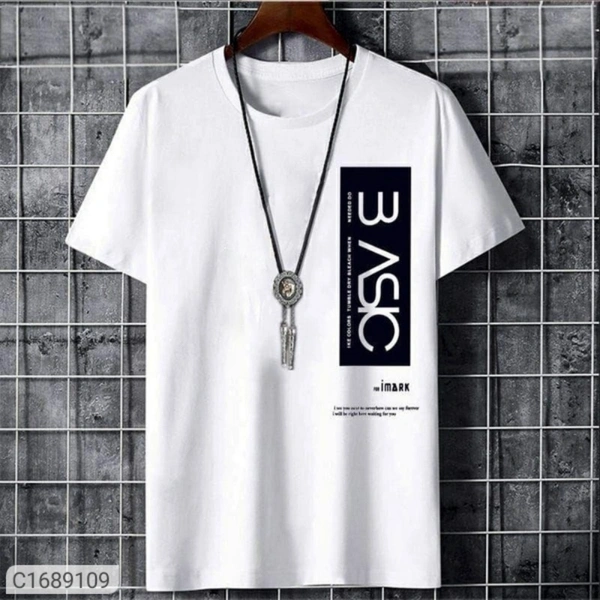 Tom Scott Polyester Printed Half Sleeves T-Shirts - L