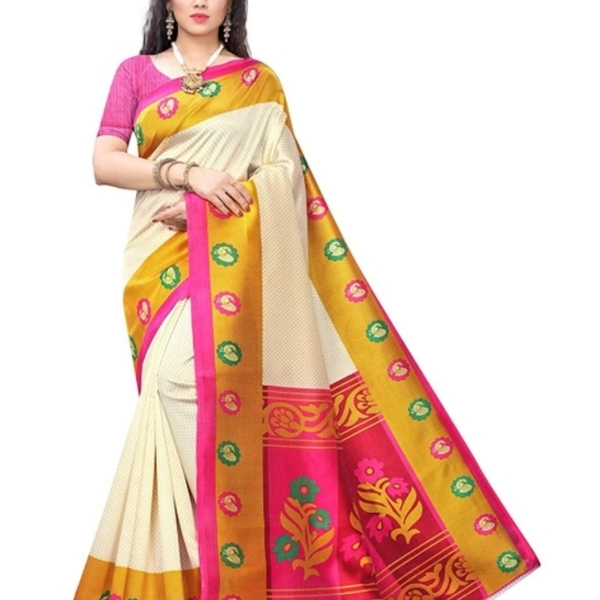 Festive Printed Art Silk Sarees