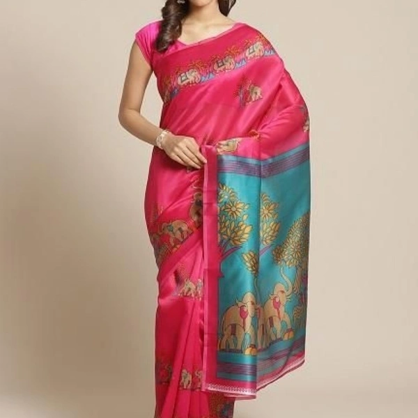 Latest Printed Mysore Silk Saree