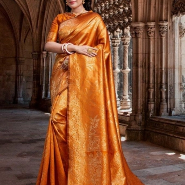  Latest Art Silk Sarees With Jacquard Work & Tassels