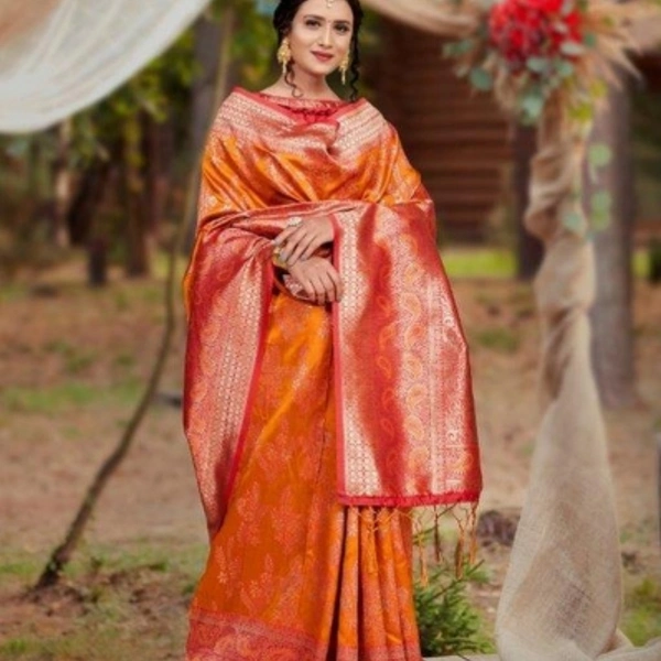 Elegant Jacquard Art Silk Saree - 3