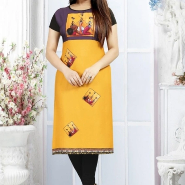 Desi Closet Stunning Printed Crepe Kurtis