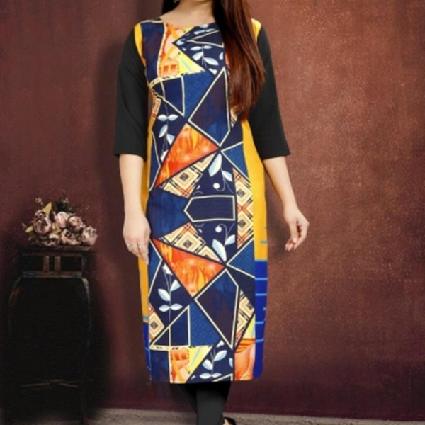 Desi Closet Stunning Printed Crepe Kurtis