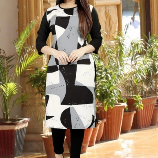 Desi Closet Stunning Printed Crepe Kurtis