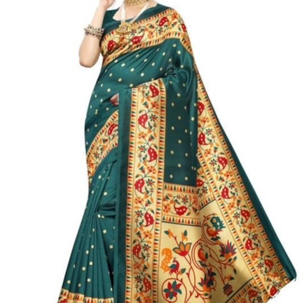 Stunning Printed Art Silk Saree