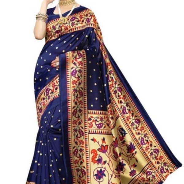 Stunning Printed Art Silk Saree