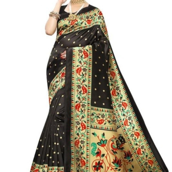 Stunning Printed Art Silk Saree