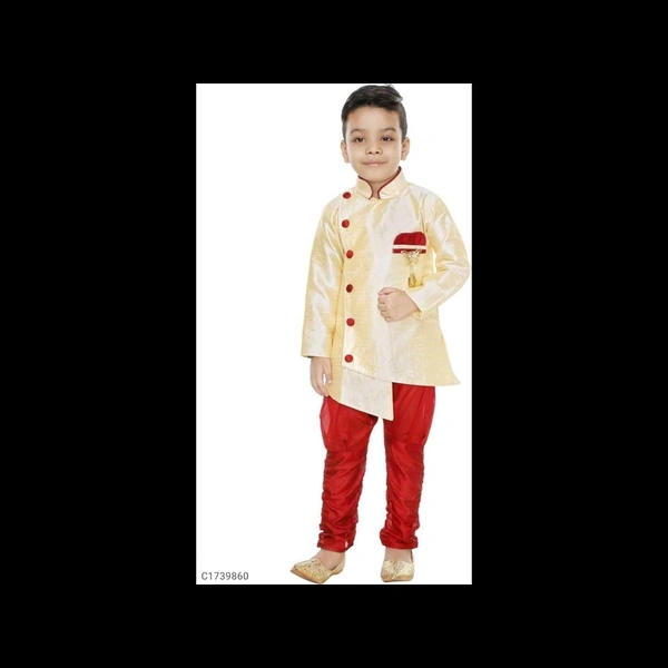 Ethnic Kids Solid Boys Kurta Set
