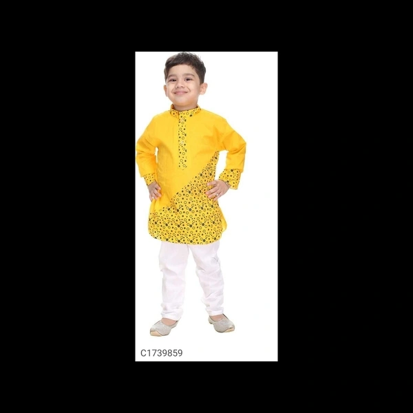 Ethnic Kids Solid Boys Kurta Set
