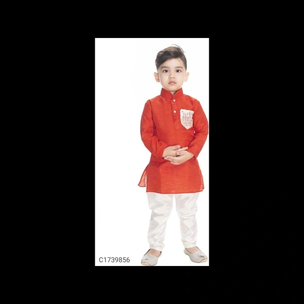Ethnic Kids Solid Boys Kurta Set