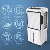 Crompton 100 L Desert Air Cooler with Motor Overload Protection, Auto-drain (White, Black, ACGC Optimus 100)
