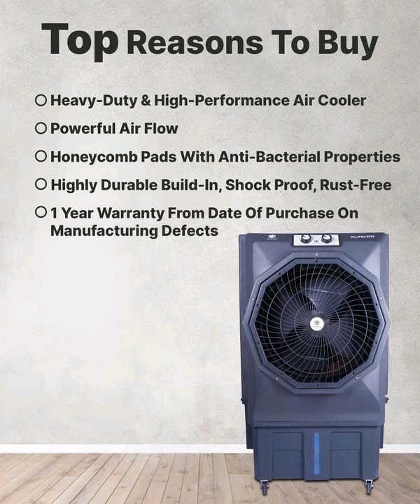 NOVAMAX 100 L Desert Air Cooler (Grey, Rambo)