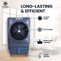 NOVAMAX 100 L Desert Air Cooler (Grey, Rambo)