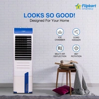 Flipkart SmartBuy 30 L Tower Air Cooler (White, Blue, Alpine)