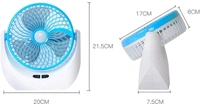 Terviiix High Speed Rechargeable Table Fan with LED Light For Home, Kitchen, Office Ultra High Speed 1400 mm Table Fan (5 Star | Blue | Pack of 1)
