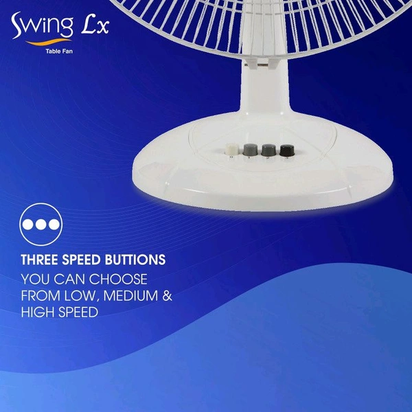 HAVELLS Swing LX|120 ribs guard|Jerk free oscillation|Impressive air delivery| Low Noise with Energy Saving 400 mm Ceiling Fan (White | Pack of 1)