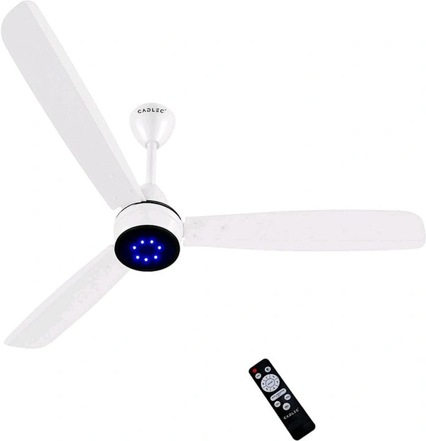 Cadlec SmartSave with BLDC Motor with Remote 1200 mm Ceiling Fan (5 Star | White | Pack of 1)