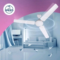 Crompton Surebreeze Sea Sapphira Superior Air Delivery BEE Energy Rated with 2 Year Warranty Ultra High Speed 1200 mm Ceiling Fan (1 Star | Opal White | Pack of 1)