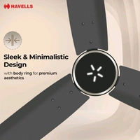 HAVELLS FAB ULED|LED Speed Indicator|Remote Controlled|Upto 65% Energy Saving with 3 Year Warranty BLDC Motor with Remote 1200 mm Ceiling Fan (5 Star | Smoke Brown | Pack of 1)