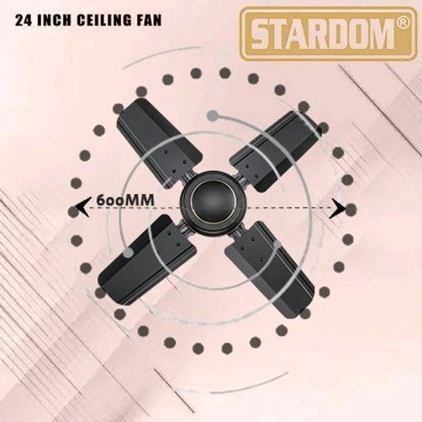 Stardom EAGLE ULTRA HIGH SPEED ISI APPROVED with 2 Year Warranty Anti Dust 600 mm Ceiling Fan (Mett smoke brown | Pack of 1)