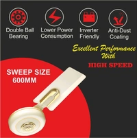 GESTOR ALTROZ Ultra High Speed 24 Inch Decorative with 3 Year Warranty Anti Dust 600 mm Ceiling Fan (Ivory | Pack of 1)