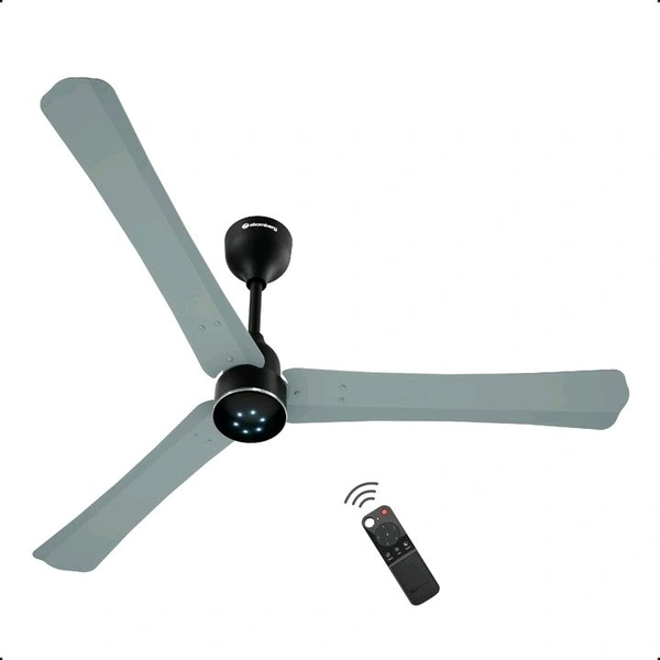 Atomberg Renesa Halo Smart|Voice Controlled|High Air Flow|Low Noise|LED Speed Indicator with 3 Year Warranty BLDC Motor with Remote 1200 mm Ceiling Fan (5 Star | Misty Teal | Pack of 1)
