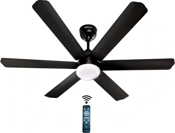 DIGISMART AUTUM HEXA with 5 Year Warranty BLDC Motor with Remote 1200 mm Ceiling Fan (5 Star | Dark Brown | Pack of 1)