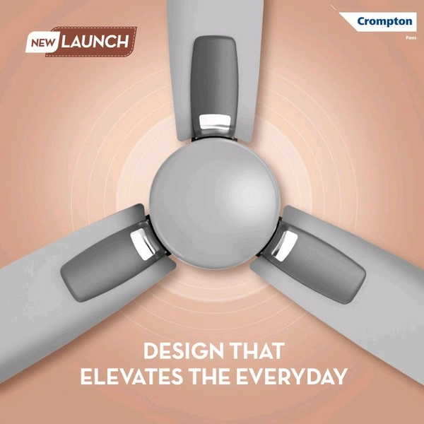Crompton Caelum with 4 Year Warranty BLDC with Remote and Regulator 1200 mm Ceiling Fan (5 Star | Metallic Grey | Pack of 1)