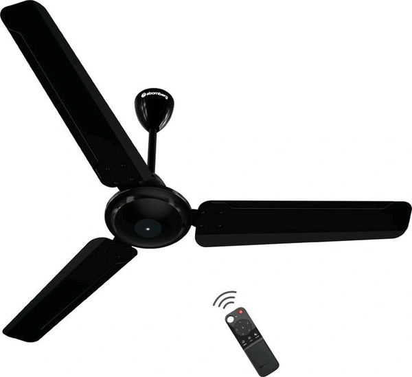 Atomberg Ameza Remote Controlled|High Air Flow|Low Noise|Power Saving | Timeless Design with 2 Year Warranty BLDC Motor with Remote 1200 mm Ceiling Fan (5 Star | Gloss Black | Pack of 1)