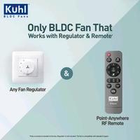 KUHL Fest B1 Power Saving BLDC Ceiling Fan |28W|365 RPM | Remote & Regulator Operated 1200 mm Ceiling Fan (5 Star | Silver Mist | Pack of 1)