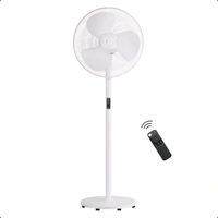 Atomberg Renesa,6 Speeds,Low Noise,LED Display,Remote with Oscillation, Timer, Sleep with 2 Year Warranty BLDC Motor with Remote 400 mm Pedestal Fan (5 Star | Snow White | Pack of 1)