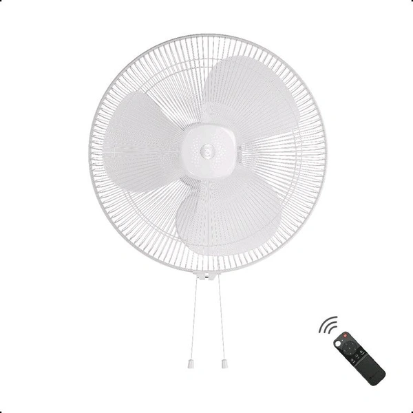 Atomberg Renesa,6 Speed,Low Noise,LED Display,Remote with Oscillation, Timer, Sleep with 2 Year Warranty BLDC Motor with Remote 400 mm Wall Fan (5 Star | Snow White | Pack of 1)