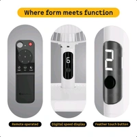 Atomberg Renesa ,6 Speed,Low Noise,LED Display,Remote with Oscillation, Timer, Sleep with 2 Year Warranty BLDC Motor with Remote 400 mm Table Fan (5 Star | Snow White | Pack of 1)