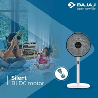 BAJAJ Dominus 18 350 mm Pedestal Fan with 1 Year Warranty Silent Operation 350 mm Pedestal Fan (Grey+ Black | Pack of 1)