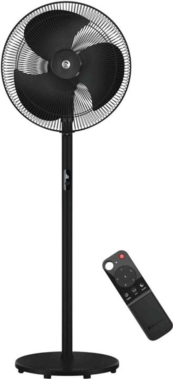 Atomberg Stelios Pro Pedestal Fan Midnight Black with 2 Year Warranty Remote Controlled 400 mm Pedestal Fan (1 Star | Midnight Black | Pack of 1)